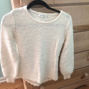 Gorgeous ivory Calvin Klein sweater!